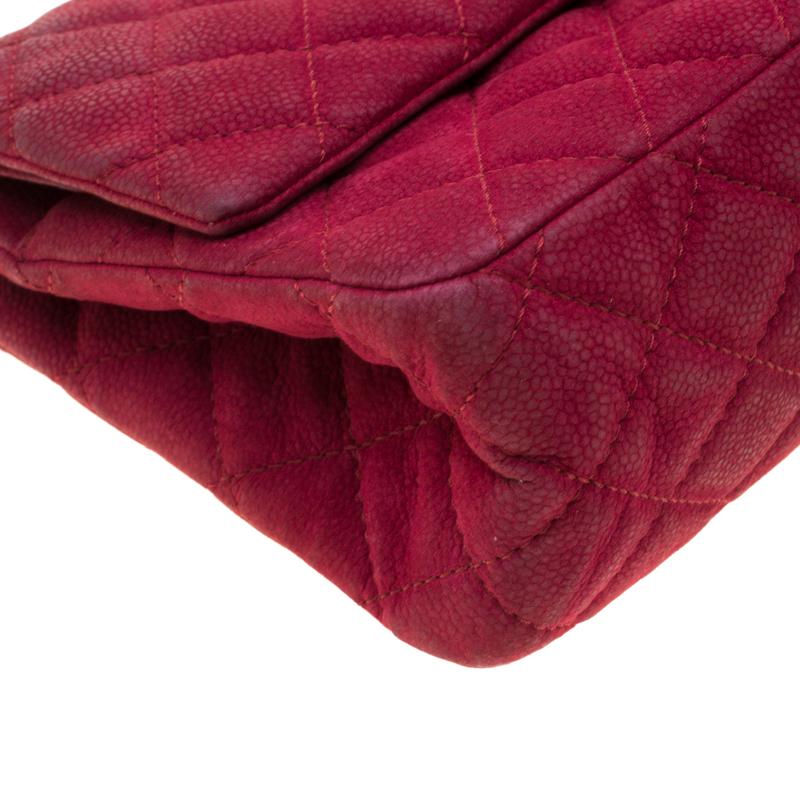 Chanel Burgundy gesteppt Kaviar Nubuk Reissue 2::55 Classic 226 Klappe Tasche 6
