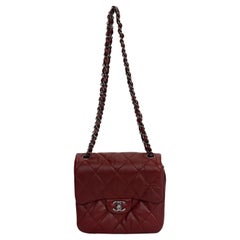 Chanel - Sac à rabat matelassé - Bourgogne