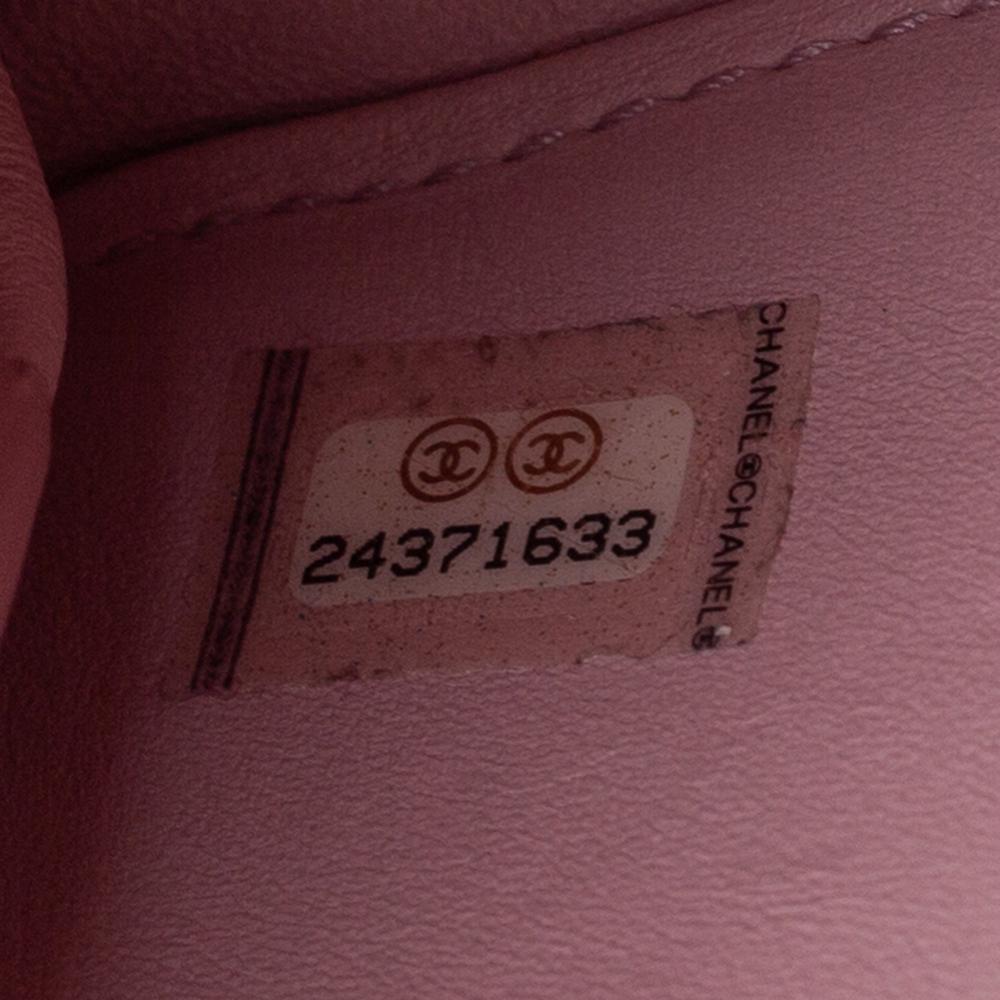 Chanel Burgund gesteppt glasiertes Leder gerade Linie Klappe Tasche 5