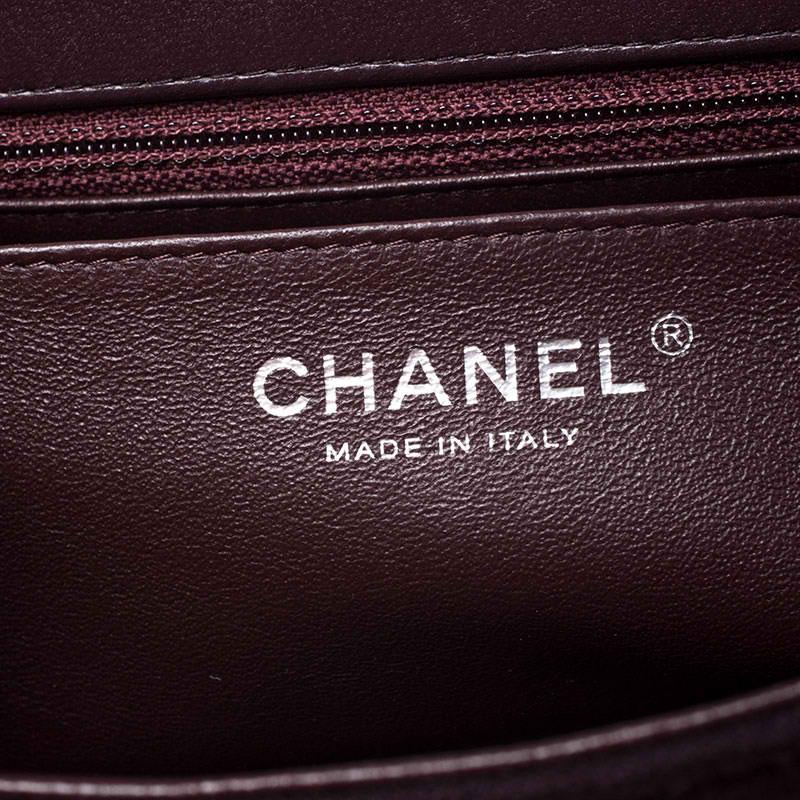 Chanel Burgundy Quilted Jersey Flap Shoulder Bag 4