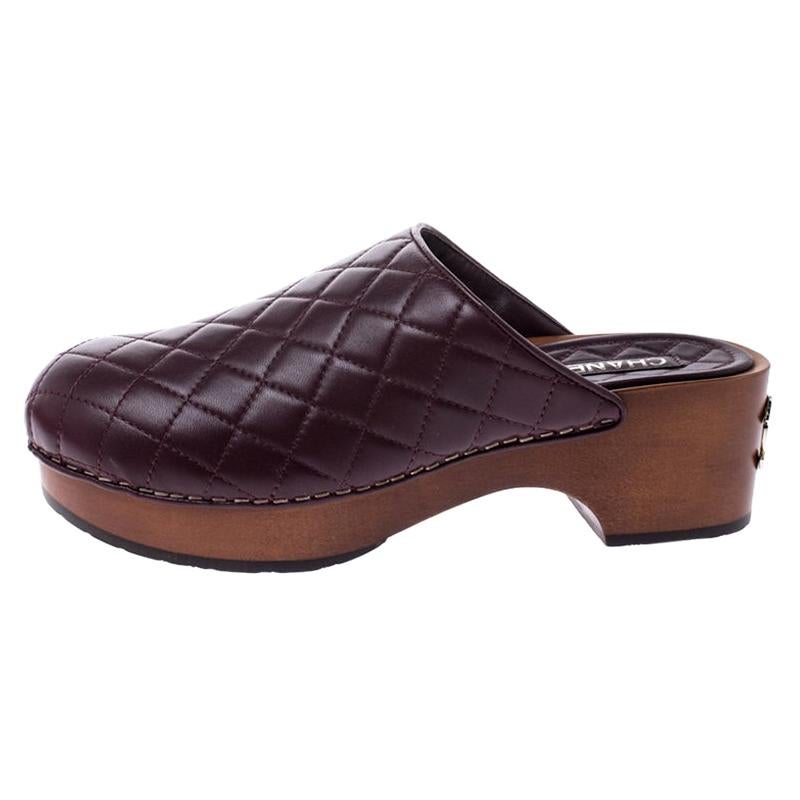 chanel clog sandals 38