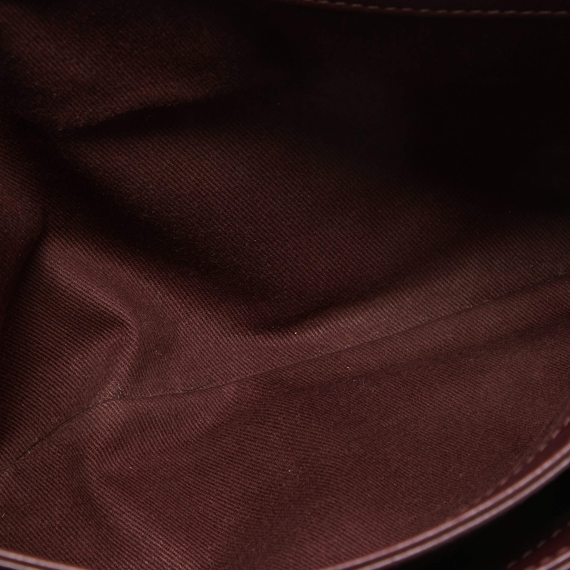 Chanel Burgundy Quilted Leather Soft Elegance Flap Bag For Sale 7