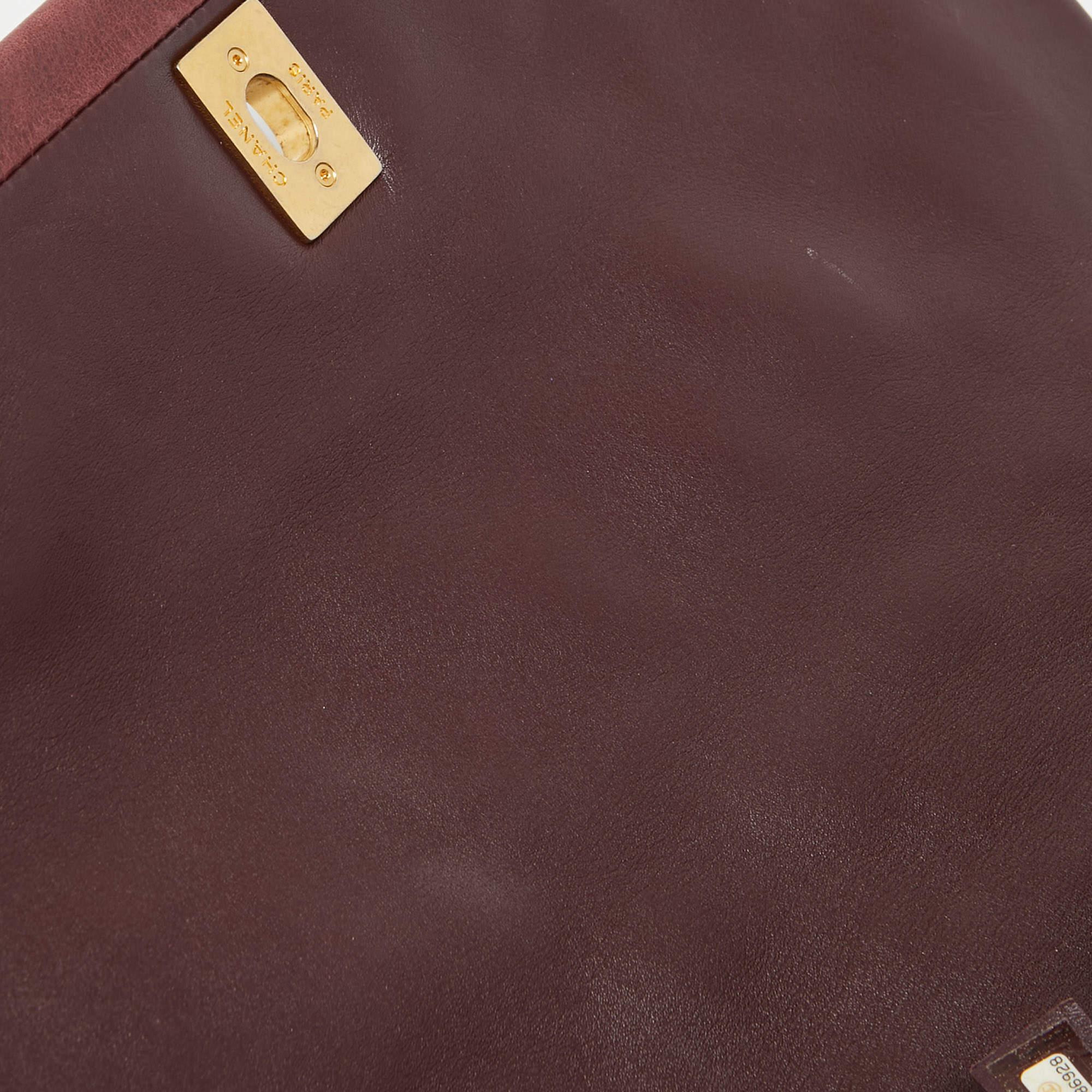 Chanel Burgundy Quilted Leather Soft Elegance Flap Bag For Sale 8