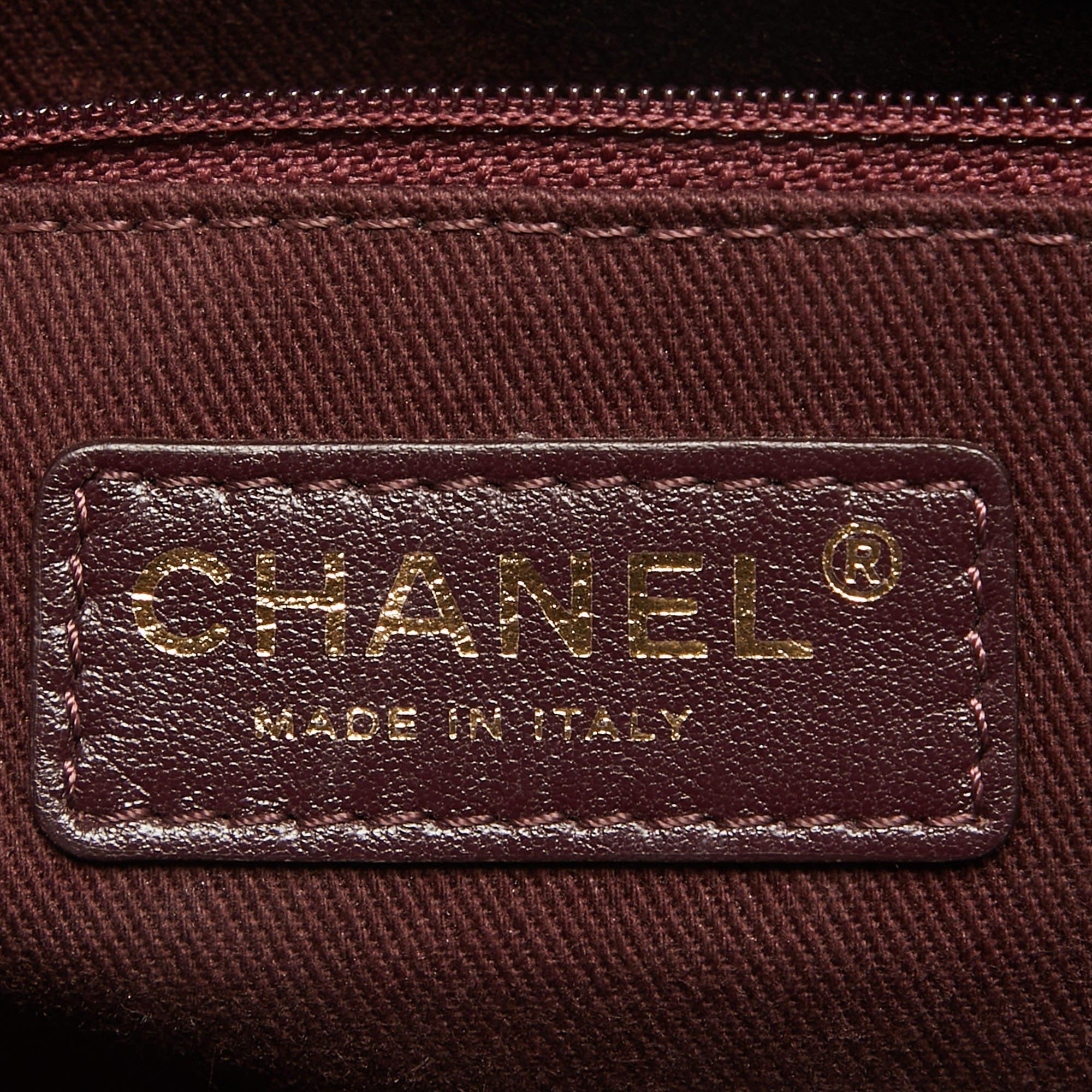 Chanel Burgunderrot Gestepptes Leder Soft Elegance Flap Tasche 4