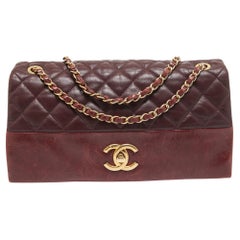 Chanel Burgundy Quilted Leather Soft Elegance Flap Bag