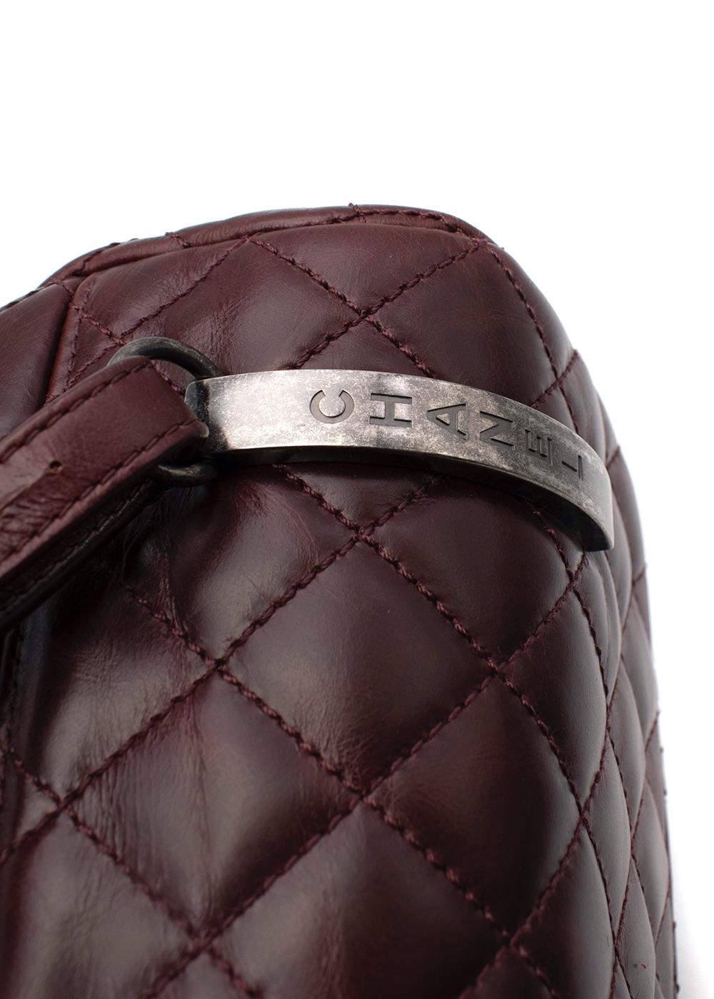 Chanel Burgundy Quilted Leather Urban Spirit Backpack For Sale 7