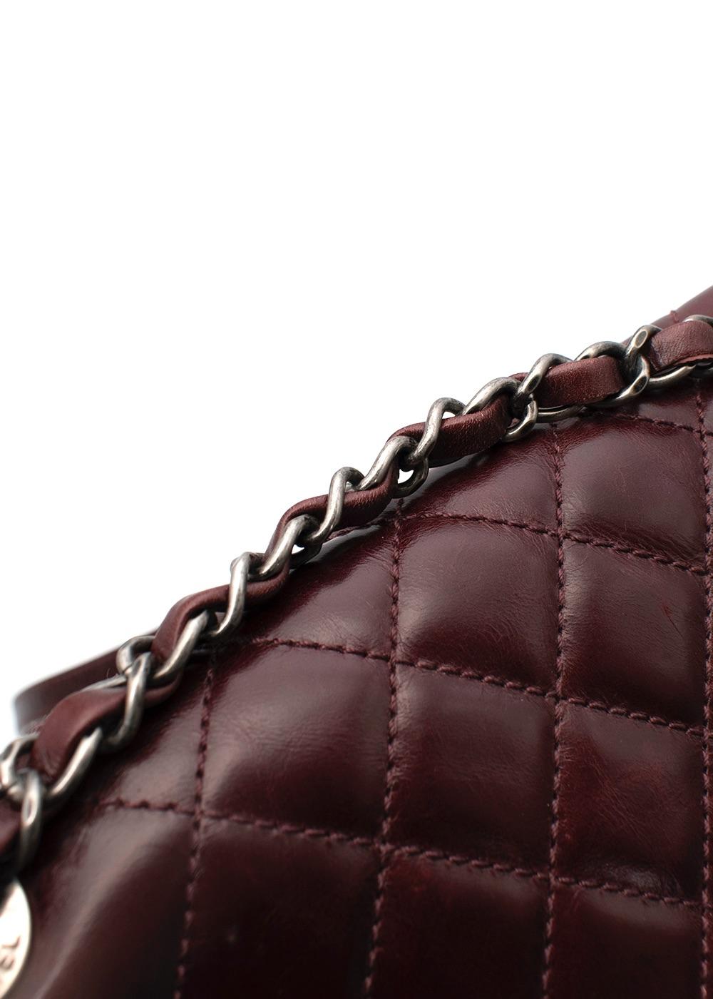 Chanel Burgundy Quilted Leather Urban Spirit Backpack For Sale 8