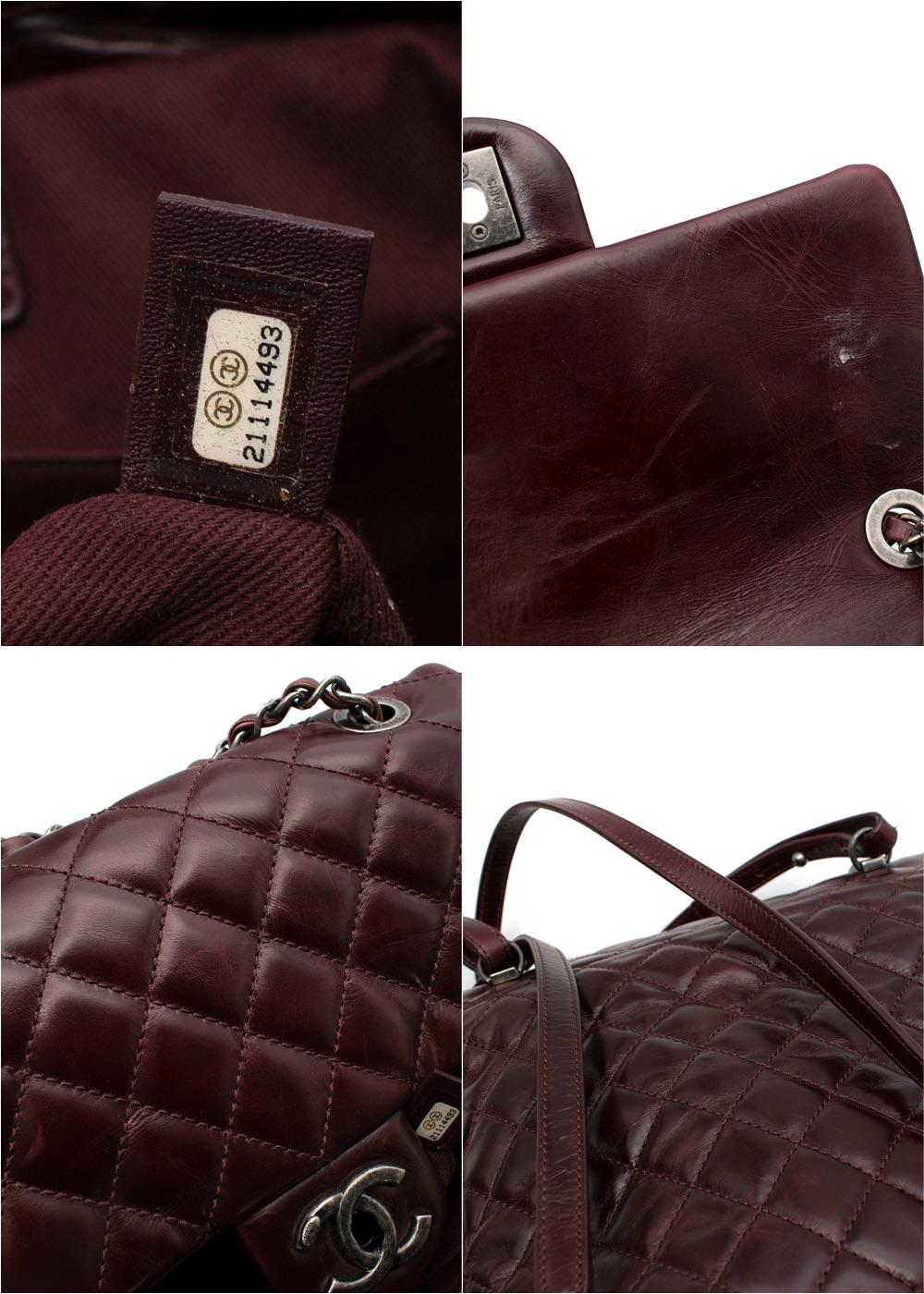 Chanel Burgundy Quilted Leather Urban Spirit Backpack For Sale 1