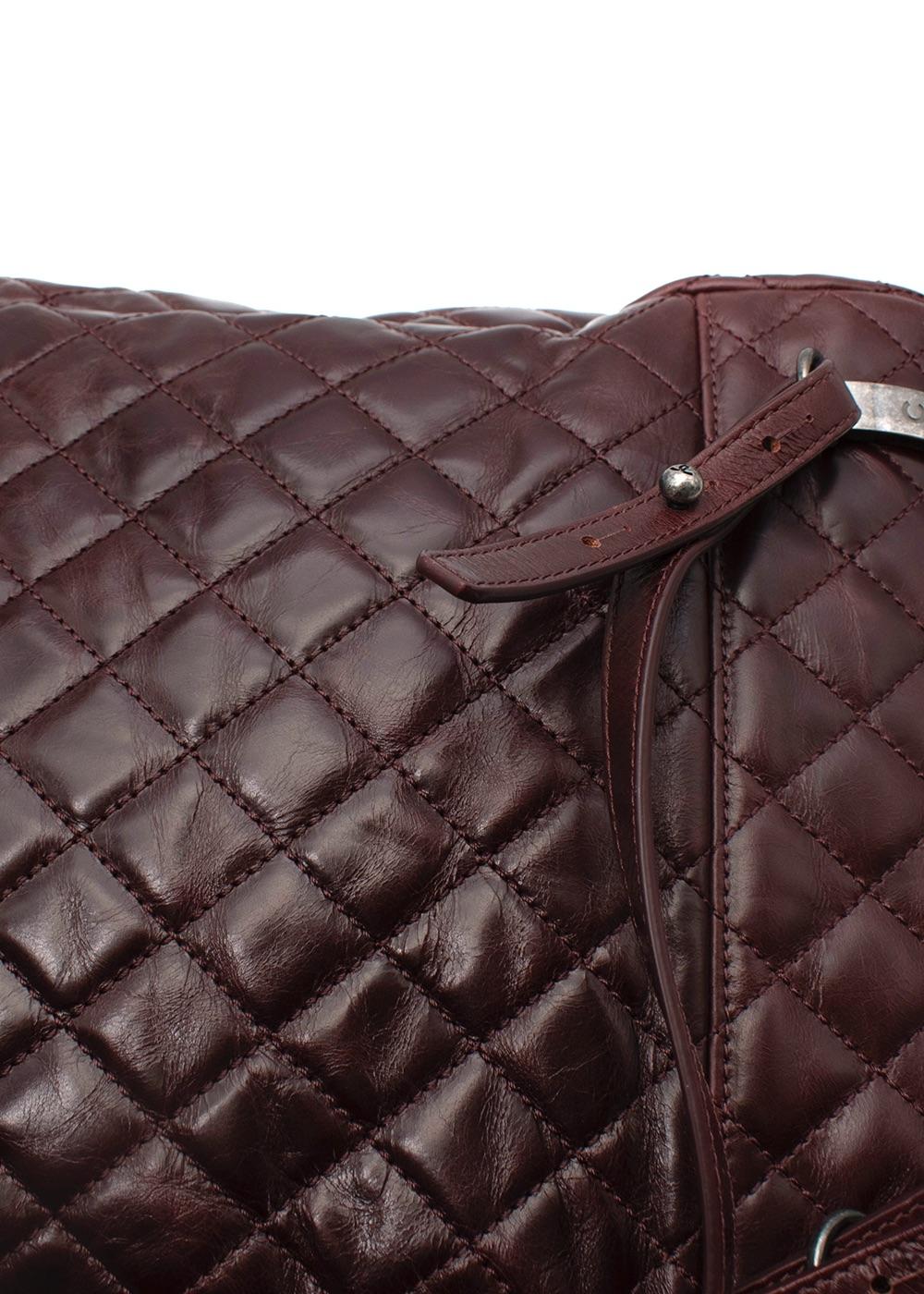 Chanel Burgundy Quilted Leather Urban Spirit Backpack For Sale 3