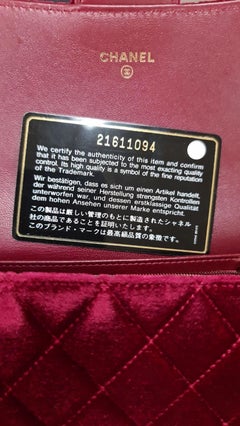 Chanel Burgundy Quilted Velvet Mini Classic Flap Bag