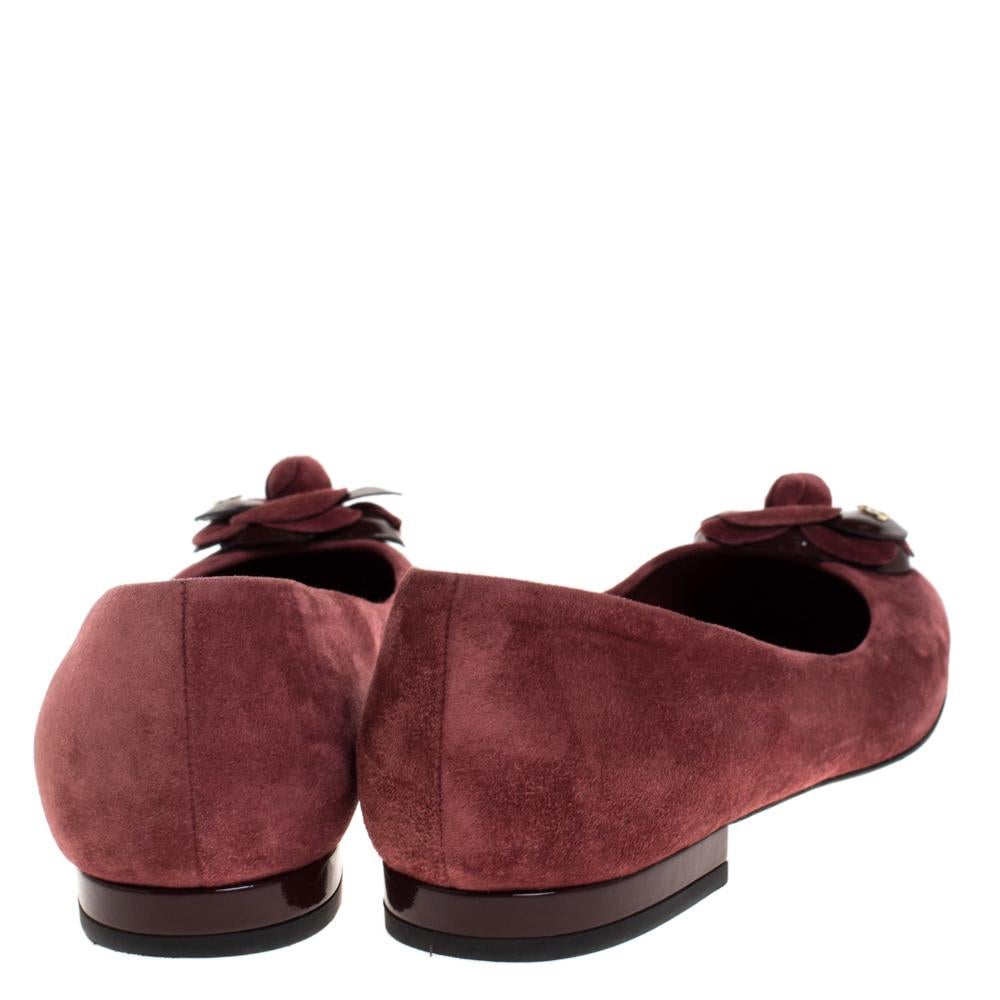 maroon suede flats