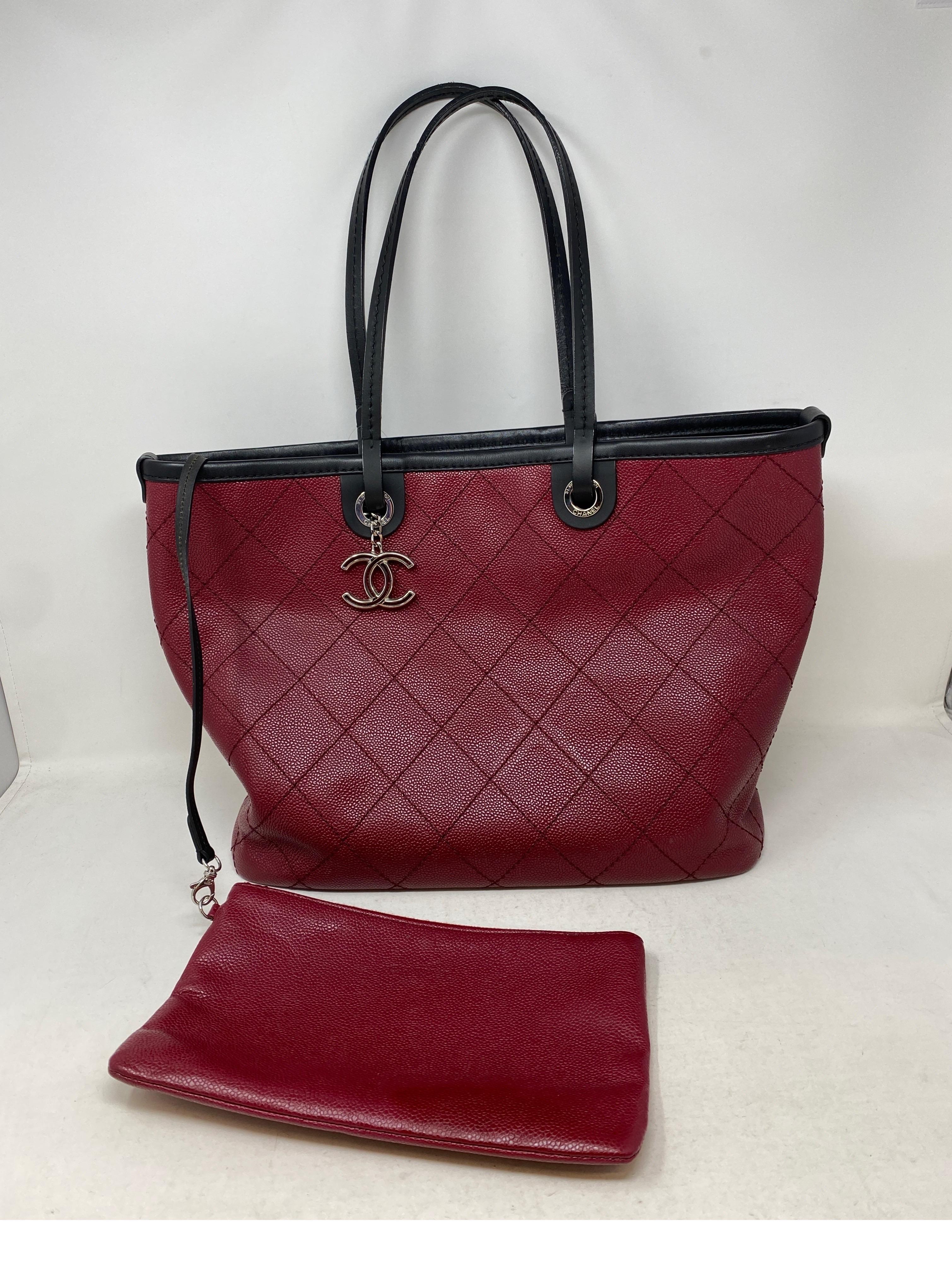 burgundy purse