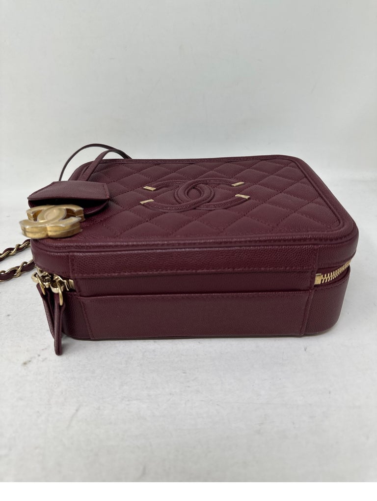 Chanel 2026 Vanity Bag 19.5cm Burgundy Leather main image 1