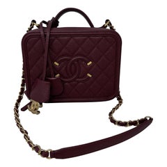 Chanel Burgundy Vanity Bag