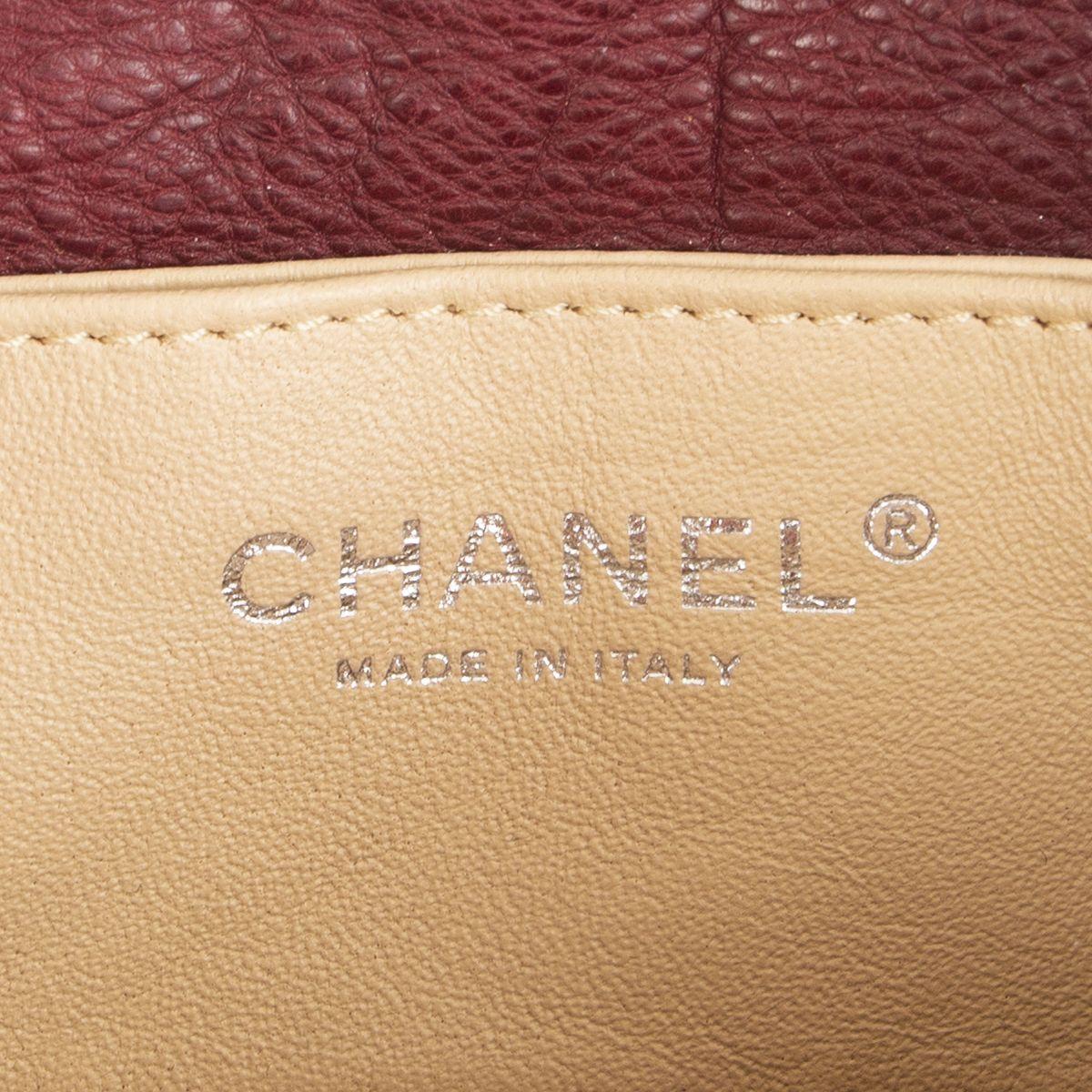 Chanel burgundy washed Caviar leather MODERN CHAIN MINI FLAP Shoulder Bag 3