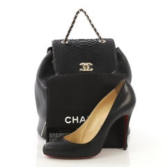 Chanel Business Affinity Backpack Caviar and Python Small