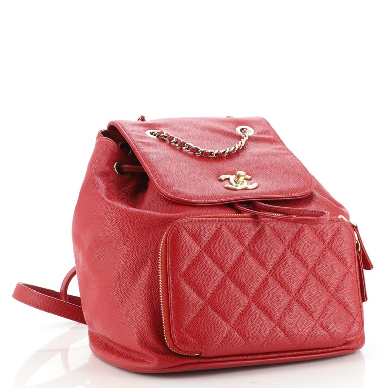 Chanel Business Affinity Backpack Caviar Small For Sale at 1stDibs