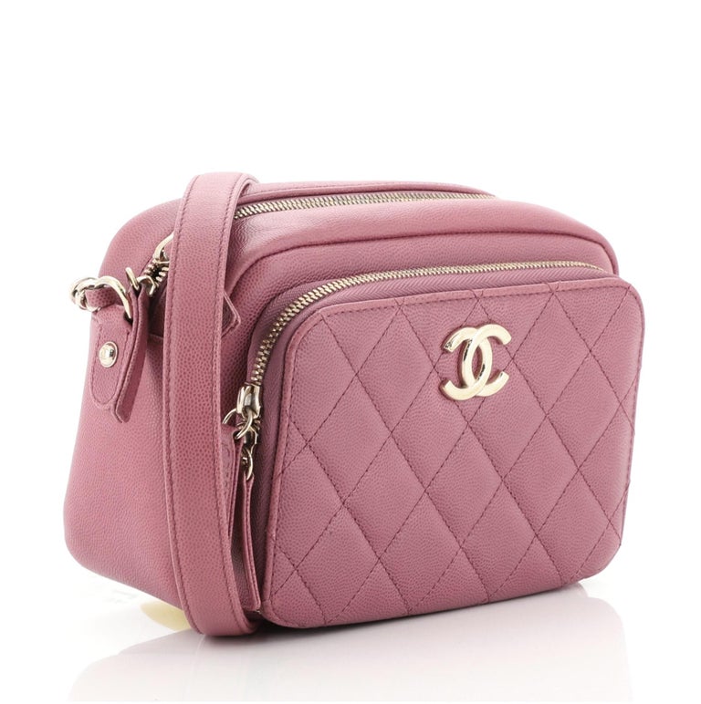 Chanel Business Affinity Camera Case Bag Quilted Caviar Small at 1stDibs