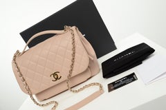 Chanel Business Affinity Flap Bag Light Pink Caviar Large