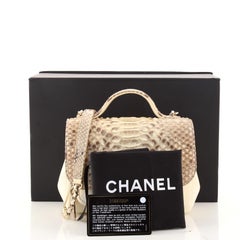 Chanel Business Affinity Flap Bag Python and Caviar Mini