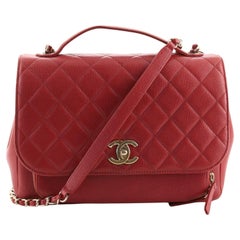 Chanel Business Affinity Flap Bag Quilted Caviar Large