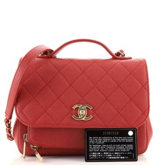 Chanel Business Affinity Klappentasche Gesteppt Kaviar Klein