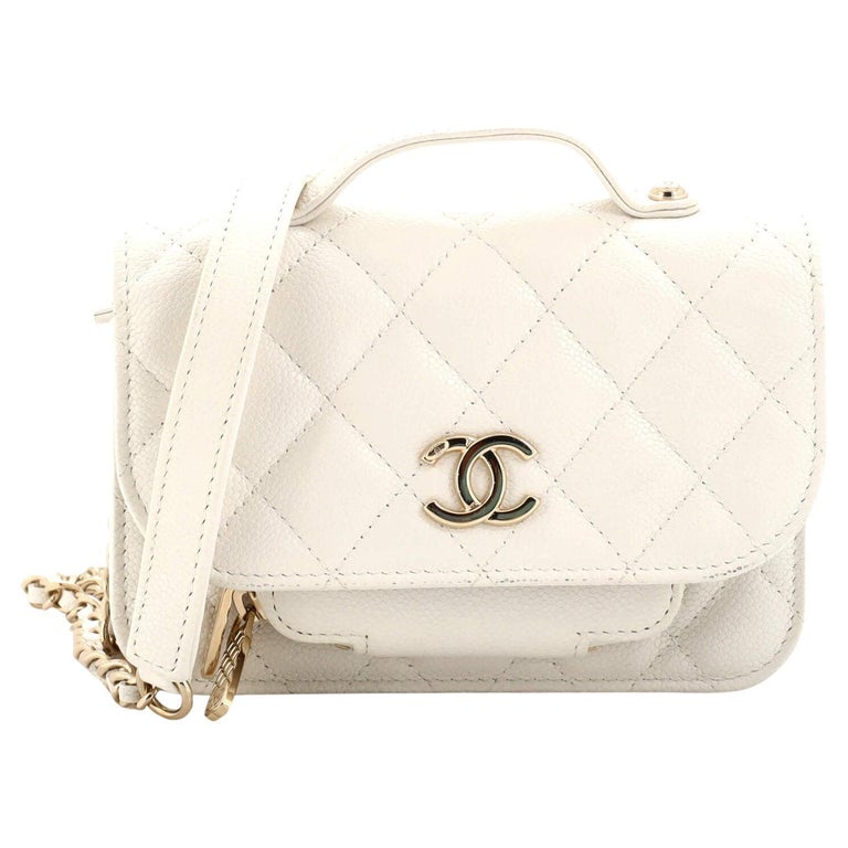 Chanel Business Affinity Flap Clutch with Chain Quilted Caviar For Sale at  1stDibs