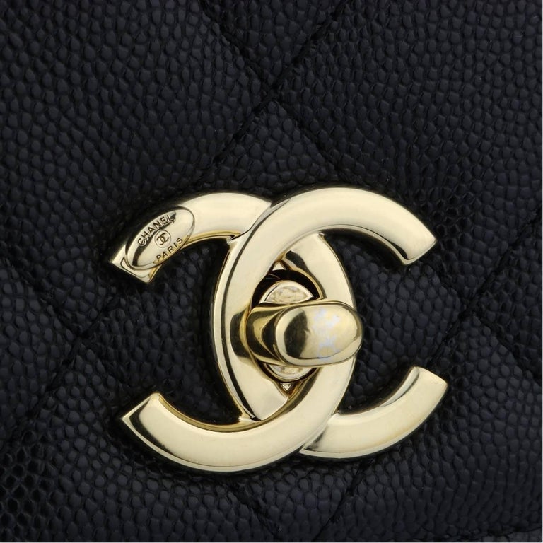 CHANEL Caviar Quilted Medium Business Affinity Flap Black 1290273