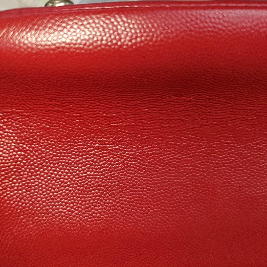 Chanel Business Affinity Medium Red Caviar Leather Top Handle Crossbody Bag 8