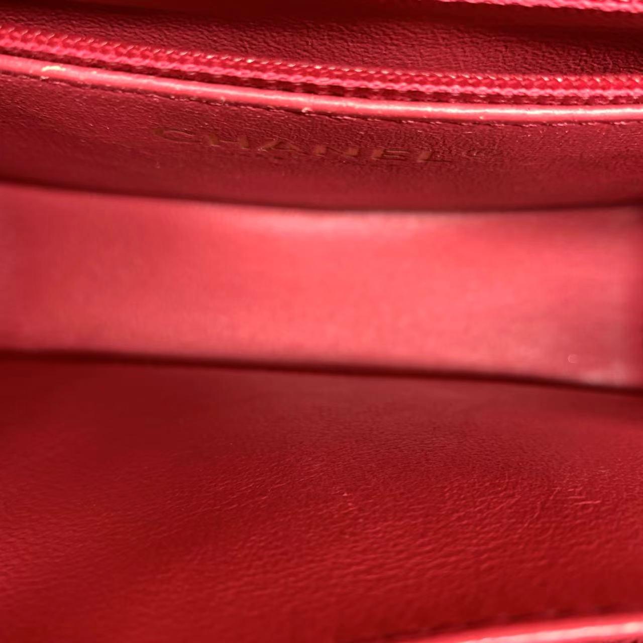 Chanel Business Affinity Small Pink Caviar Leather Top Handle Crossbody Bag 3