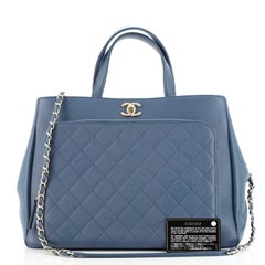 Chanel Business Affinity Tote Quilted Caviar Large