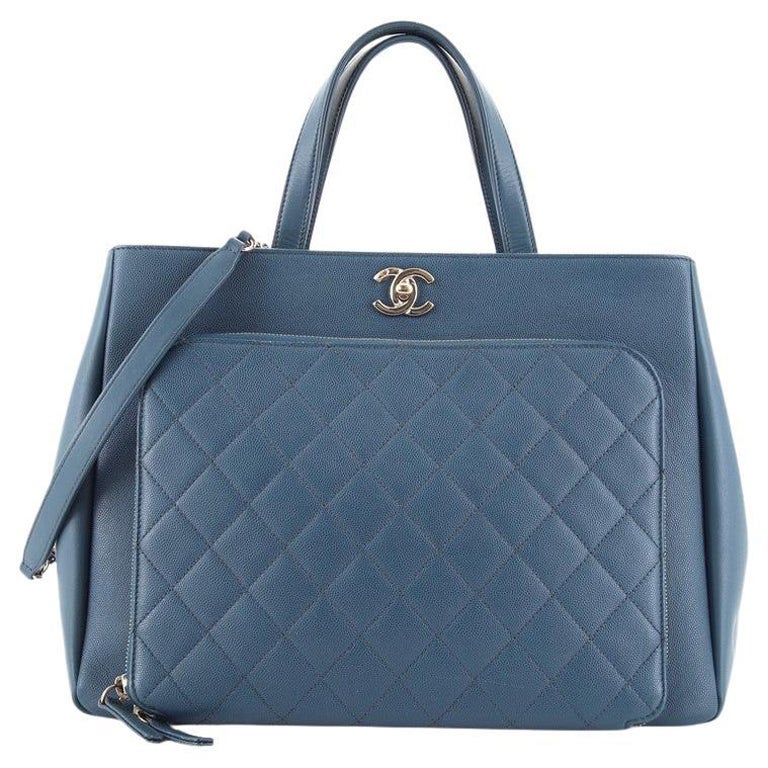 Chanel Business Affinity Tote Quilted Caviar Large