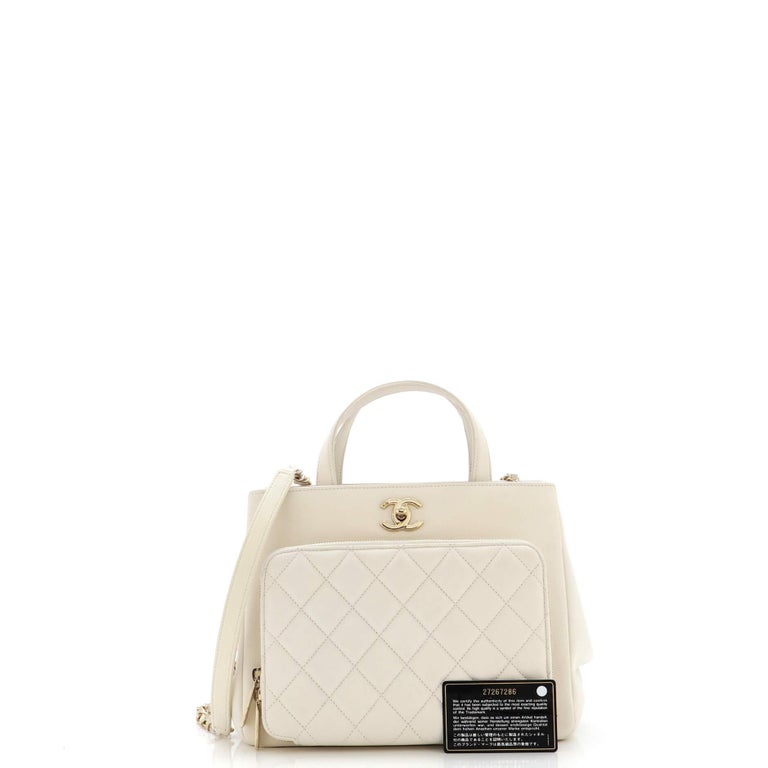Chanel Business Affinity Tote Quilted Caviar Small For Sale at 1stDibs