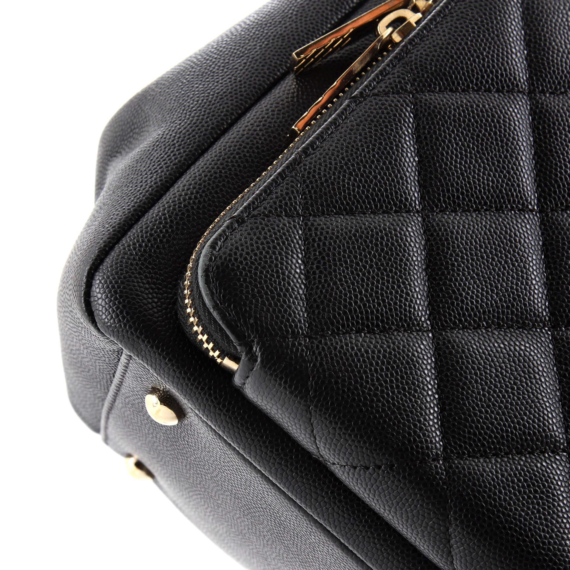 Chanel Business Affinity Tote Quilted Caviar Small 2