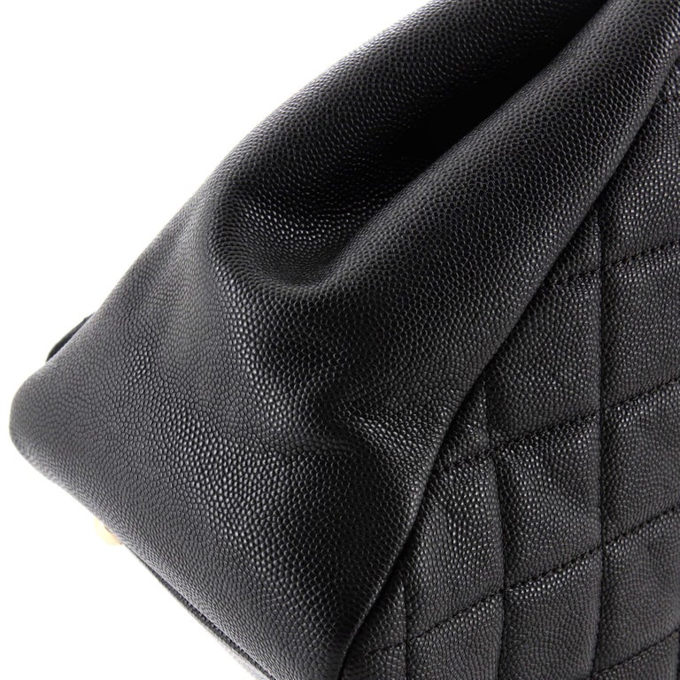 Chanel Business Affinity Tote Quilted Caviar Small For Sale at 1stDibs