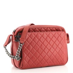 Sac à appareil photo Chanel Business Trip caviar matelassé Large