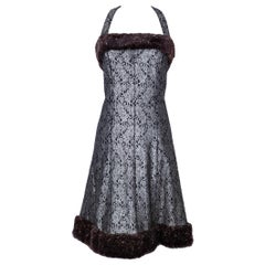 Chanel Bustier Dress and Gloves, Size 34FR