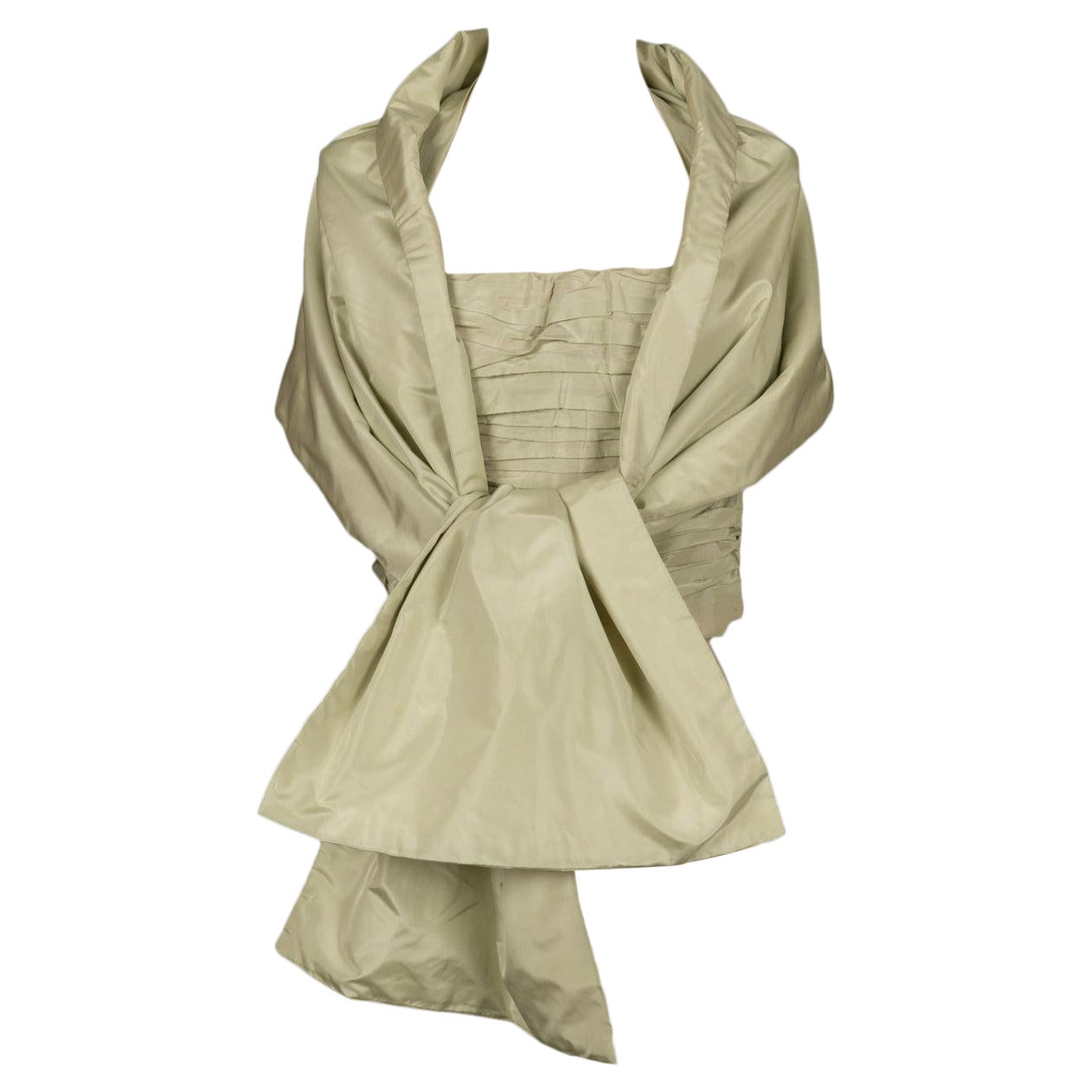 Chanel Bustier Silk Top and Stole Haute Couture