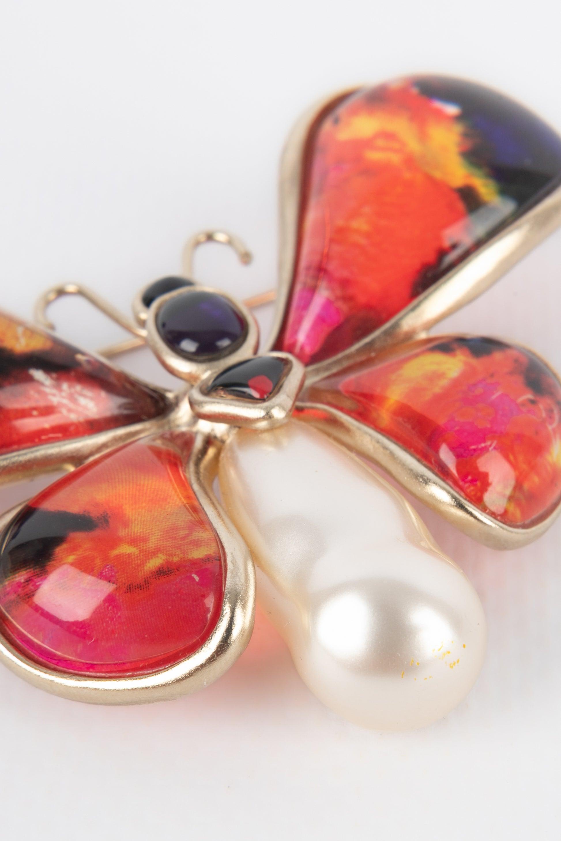 Chanel Brosche „Schmetterling“ mit Kostüm- Birne, 2015 Damen im Angebot