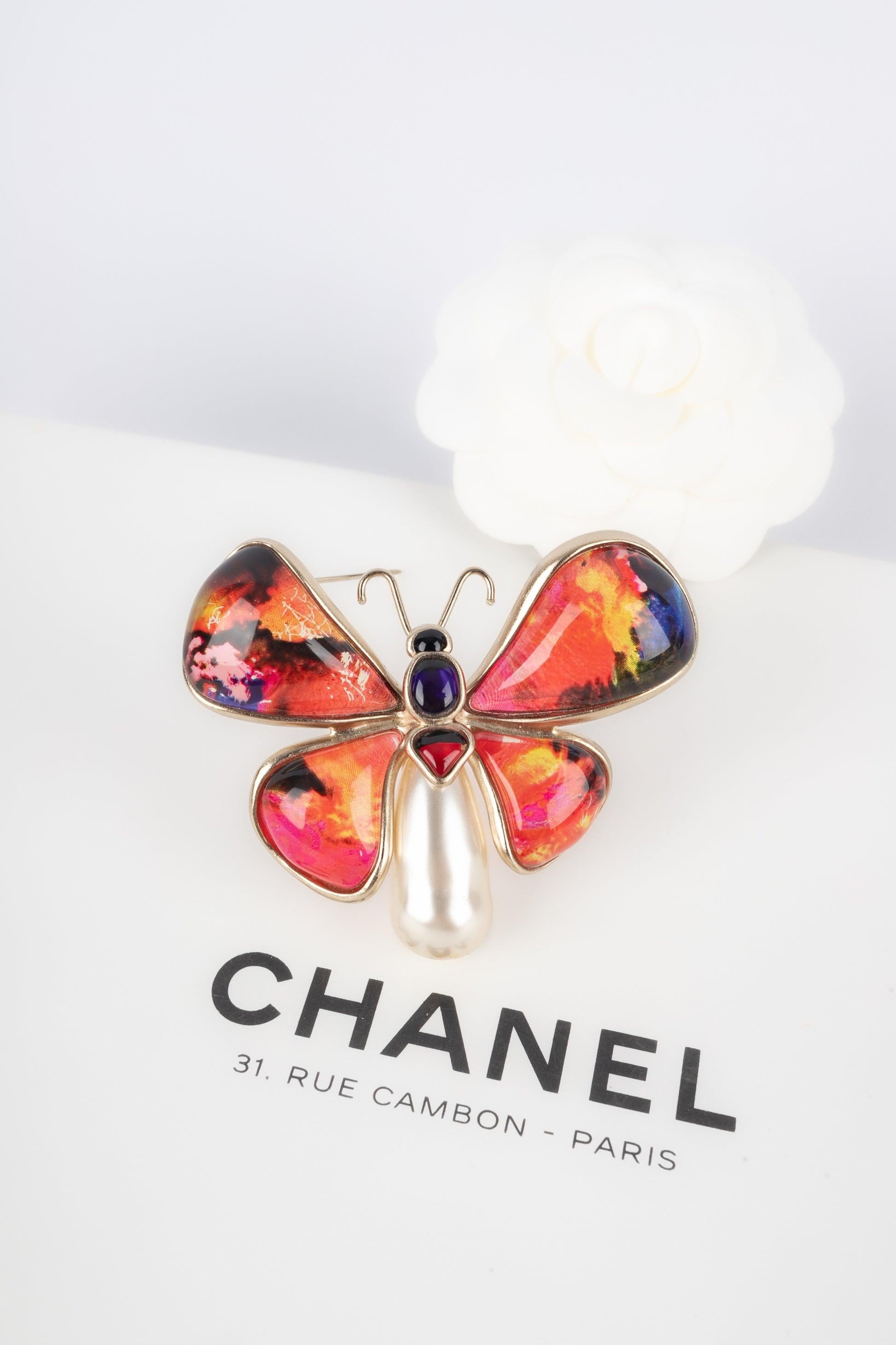 Chanel Brosche „Schmetterling“ mit Kostüm- Birne, 2015 im Angebot 3