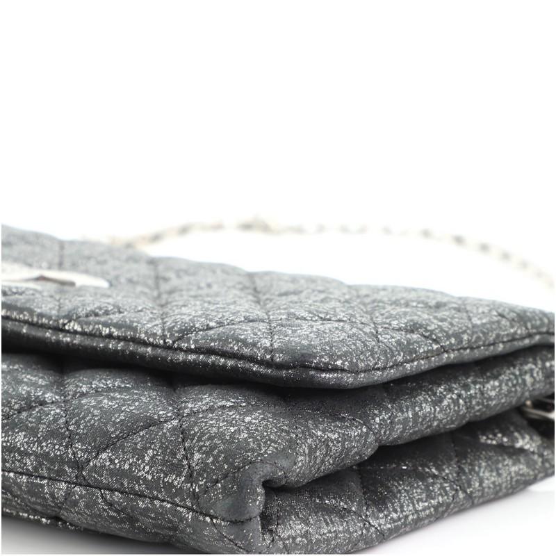 Chanel Butterfly Chain Clutch Quilted Glitter Fabric 1