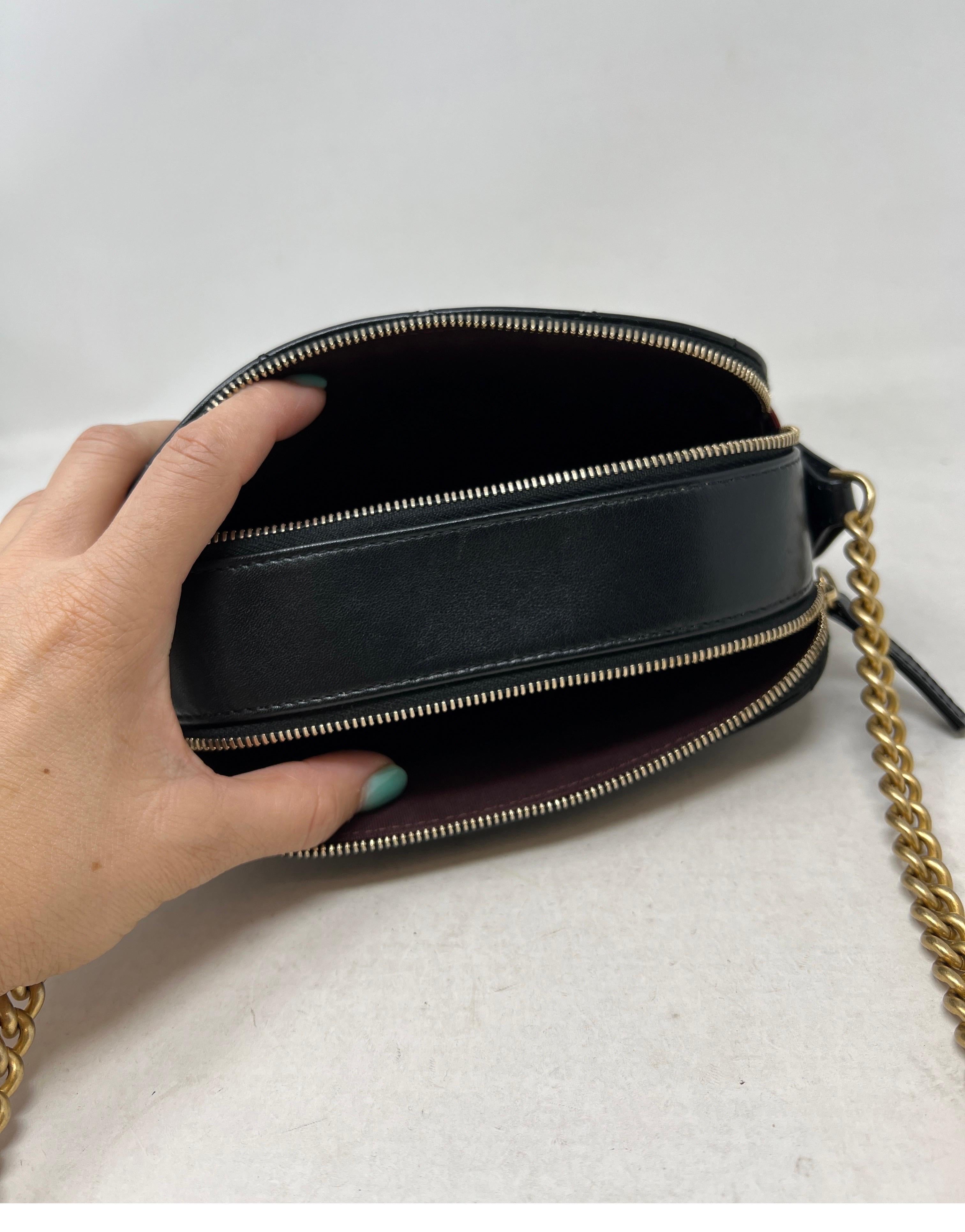 Chanel Button Up Black Calfskin Double Zip Camera Bag 5