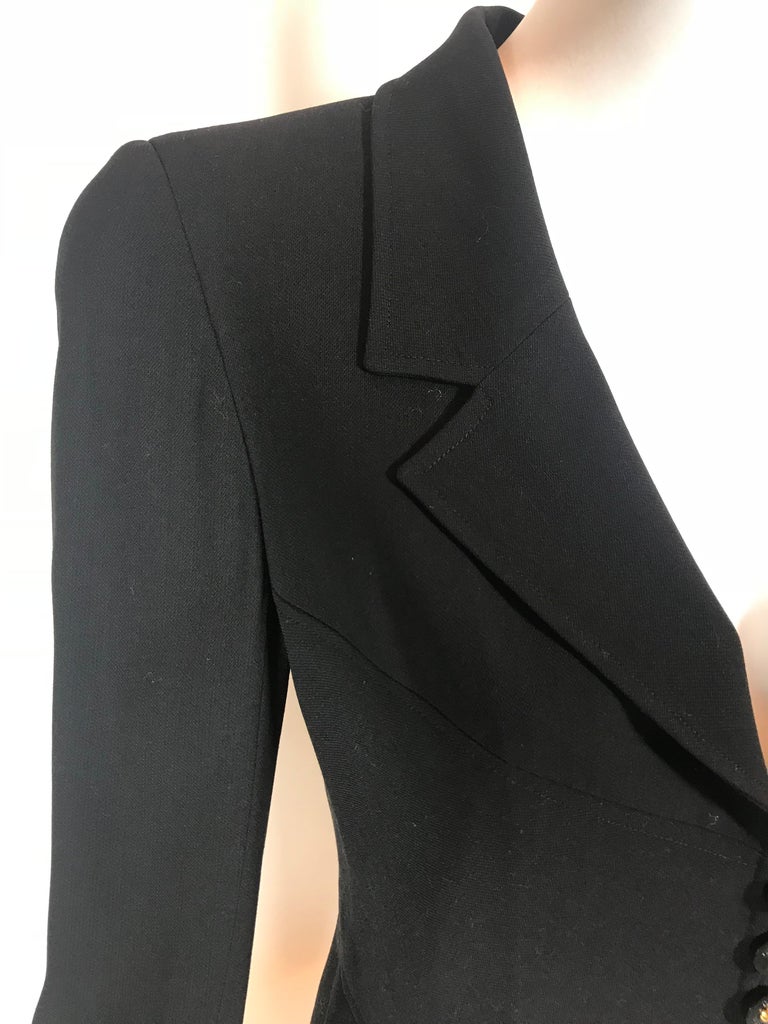 Chanel Button Up Blazer For Sale at 1stDibs