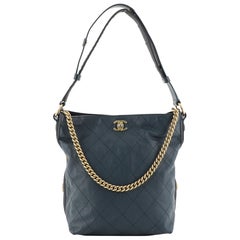 CHANEL, Bags, Rare Chanel Bag Calfskin Stitched Button Up Hobo