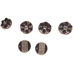 Chanel Buttons Gripoux/ Swarosky Crystals Set ^