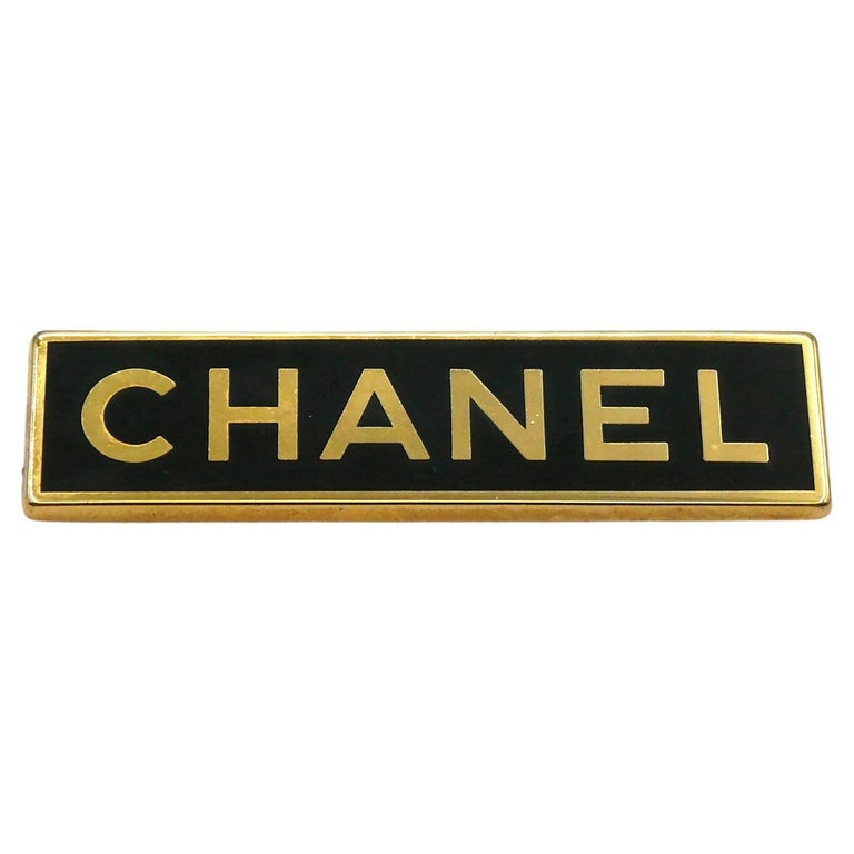 Chanel by Arthus Bertrand Paris Vintage Rectangular Uniform Brooch