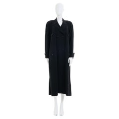 Chanel by Karl Lagerfeld A/W 1997 Multipocket Black Wool & Silk Coat