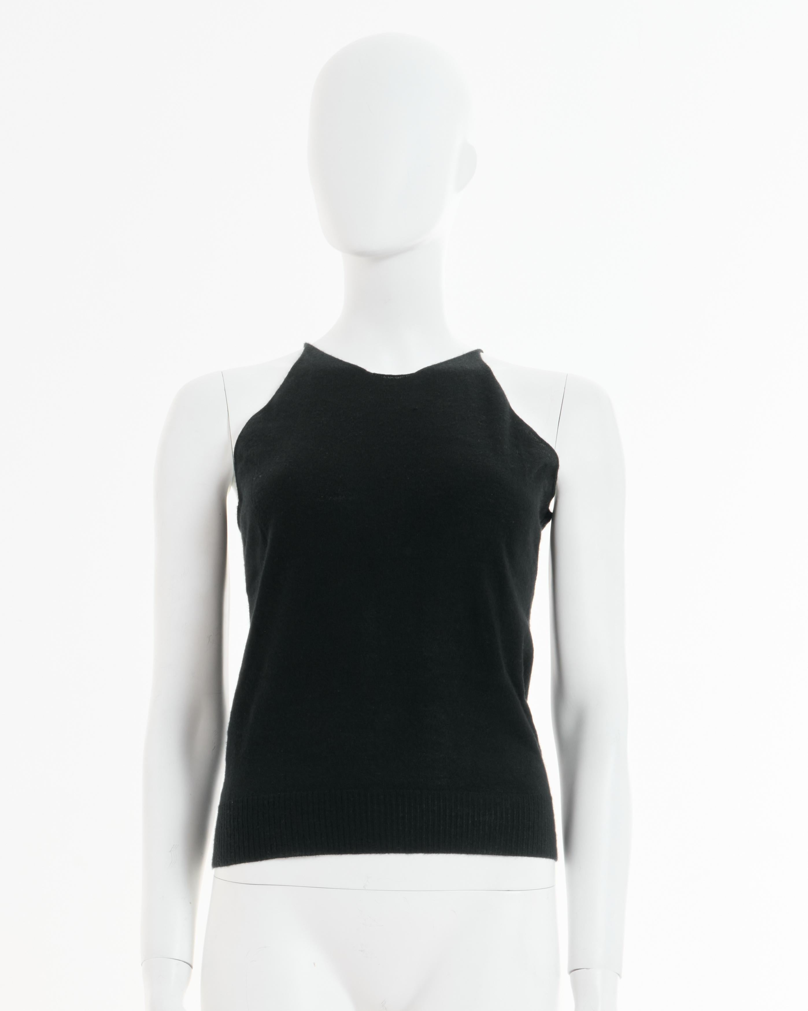 Women's Chanel by Karl Lagerfeld A/W 2004 Black Cashmere Twinset Coverups and top