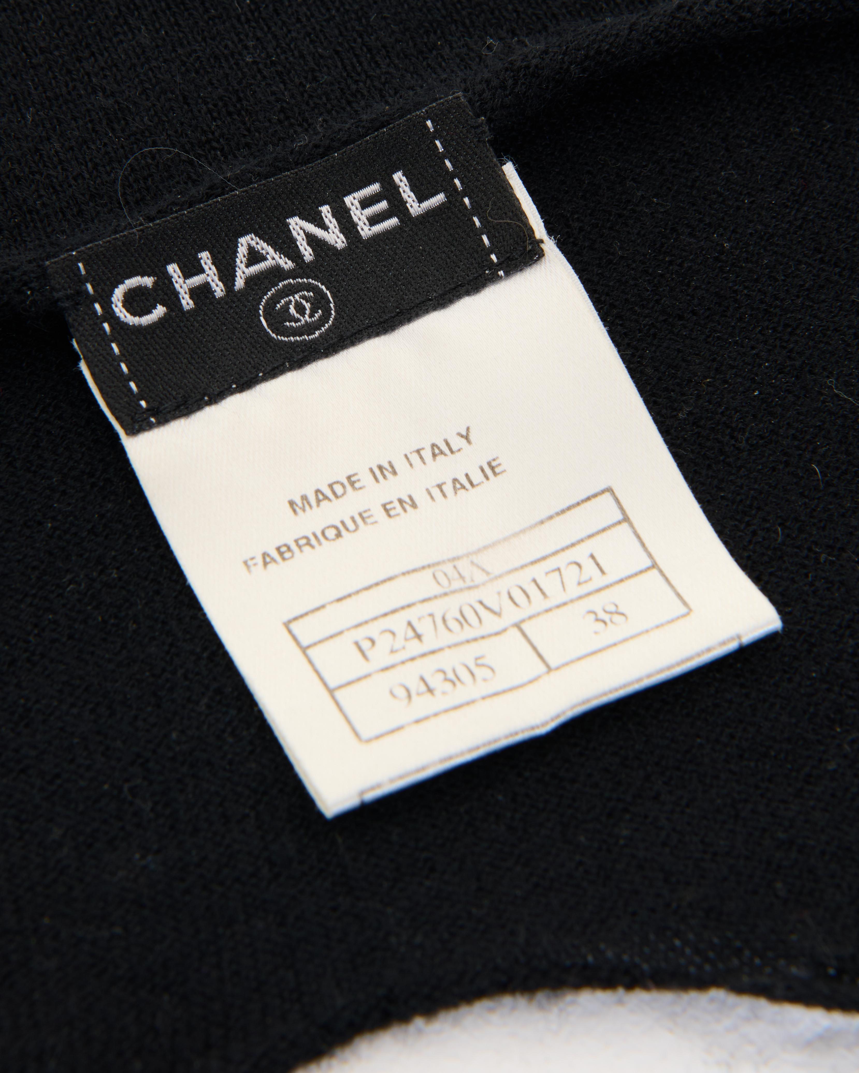 Chanel by Karl Lagerfeld A/W 2004 Black Cashmere Twinset Coverups and top 2