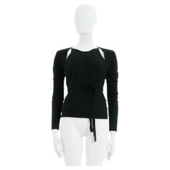 Chanel by Karl Lagerfeld A/W 2004 Black Cashmere Twinset Coverups and top